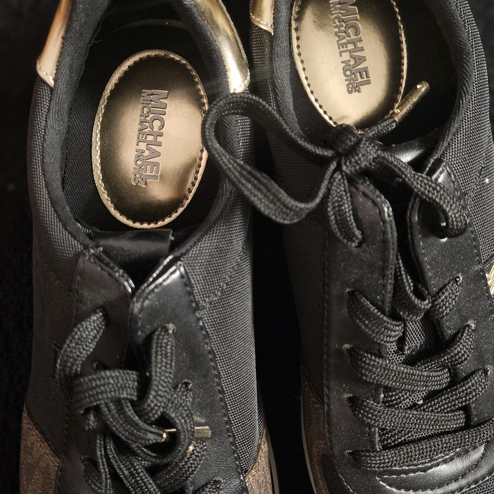Michael Kors Black and Brown Sneakers - Picture 2 of 3